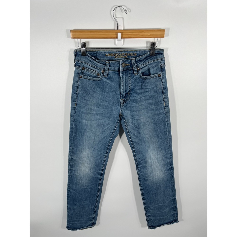 American Eagle Original Straight Jeans Men 28x30 Blue Low Rise Medium Wash Denim